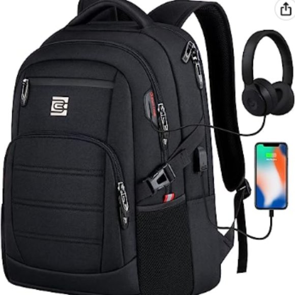 Bagsure Travel Laptop Backpack, Business Water Resistant Laptop Backpack with US